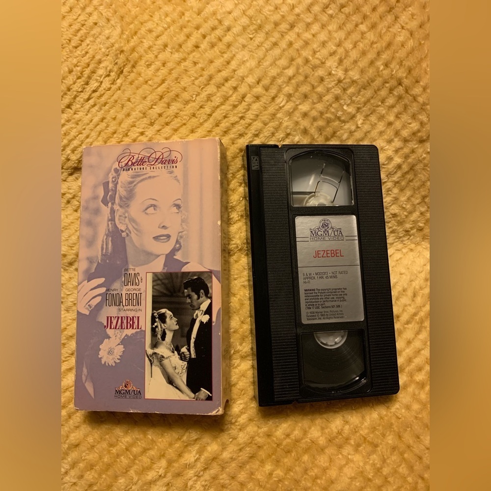 JEZEBEL VHS Video Vintage Bette Davis, Henry Fonda, George Brent.  Black & White